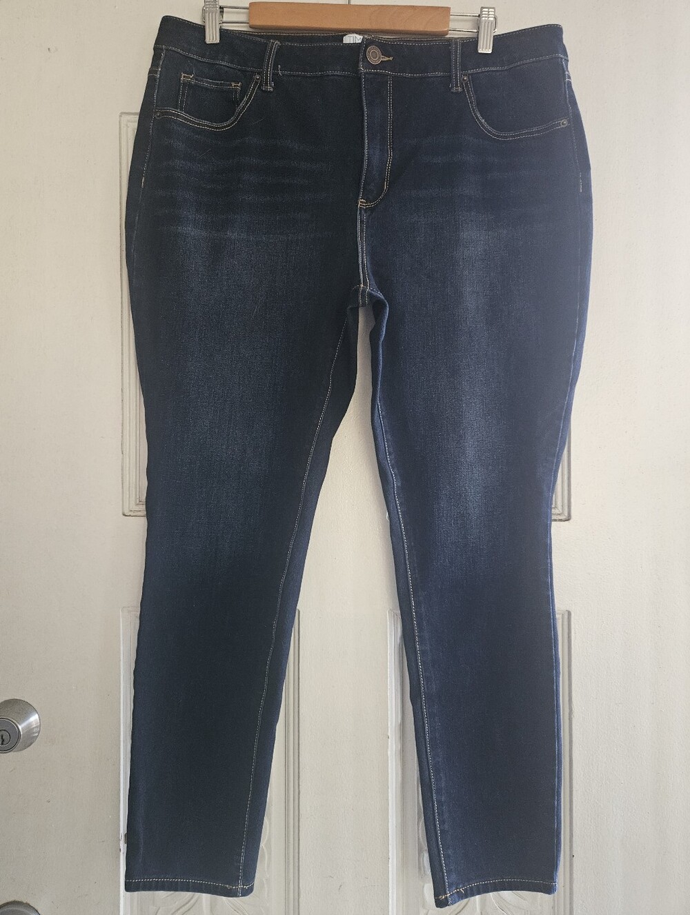 Time and Tru Dark Blue Skinny Jeans Size 18